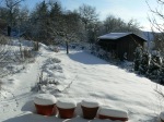 Schneelandschaft meiner Heimat, Garten-Winterschlaf 17. Dezember 2010 (Foto / Copyright (C) Astrid Johann)